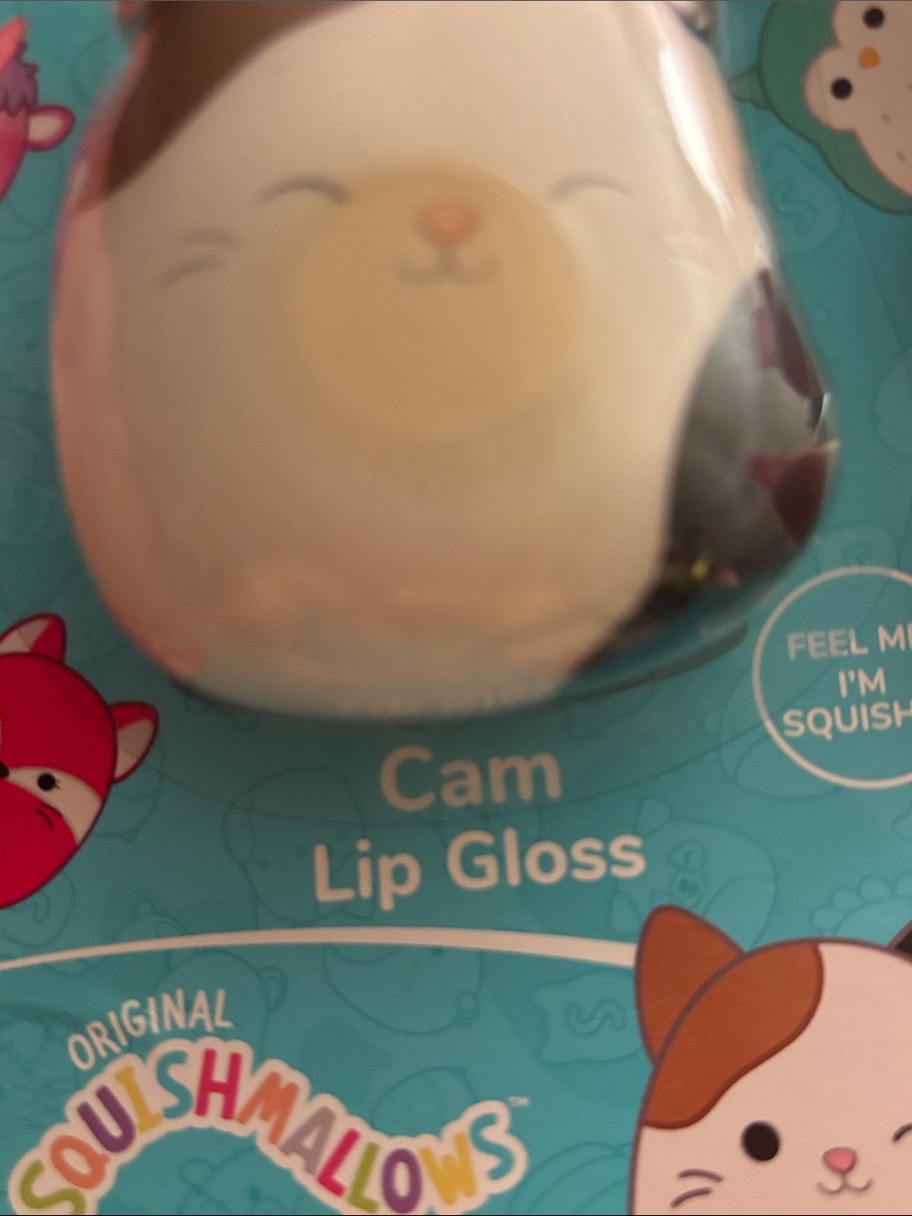 Squishmallows Cam Cat Lip Gloss - Cream/Brown/Black - Picture 4 of 6